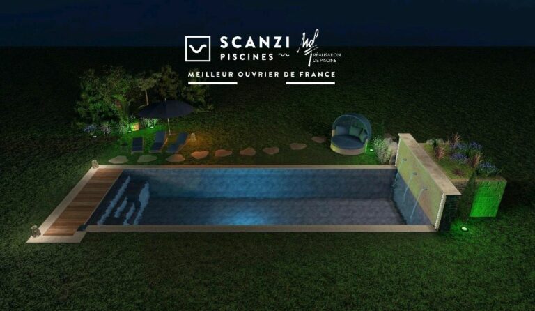 projet 3D créé par SCANZI PISCINES